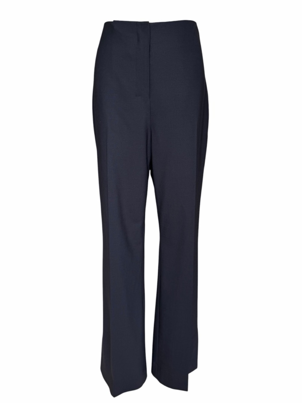 MM LaFleur The Clooney Split Hem Pants Navy Blue Size 10